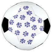 Doodle Paws, Hondenpoten, Navy Blue Paws Voetbal (Gedraaid)