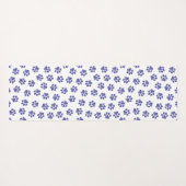 Doodle Paws, Hondenpoten, Navy Blue Paws Yogamat (Achterkant (horizontaal))