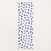 Doodle Paws, Hondenpoten, Navy Blue Paws Yogamat (Voorkant)