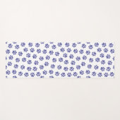Doodle Paws, Hondenpoten, Navy Blue Paws Yogamat (Voorkant (horizontaal))