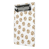 Doodle Paws, Hondenpoten, Sinaasappel Gold Paws Mini Klembord (Angled2)