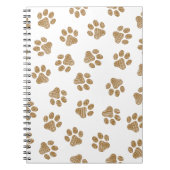 Doodle Paws, Hondenpoten, Sinaasappel Gold Paws Notitieboek (Voorkant)