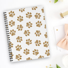 Doodle Paws, Hondenpoten, Sinaasappel Gold Paws Notitieboek