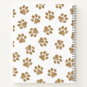 Doodle Paws, Hondenpoten, Sinaasappel Gold Paws Notitieboek (Achterkant)