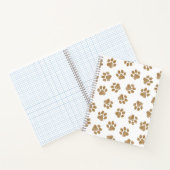 Doodle Paws, Hondenpoten, Sinaasappel Gold Paws Notitieboek (Binnen)