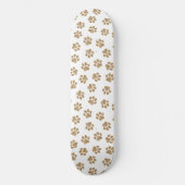Doodle Paws, Hondenpoten, Sinaasappel Gold Paws Persoonlijk Skateboard (Voorkant)
