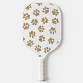 Doodle Paws, Hondenpoten, Sinaasappel Gold Paws Pickleball Paddle (Voorkant)