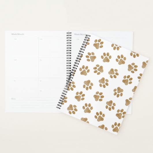 Doodle Paws, Hondenpoten, Sinaasappel Gold Paws Planner (Display)
