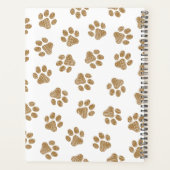 Doodle Paws, Hondenpoten, Sinaasappel Gold Paws Planner (Achterkant)