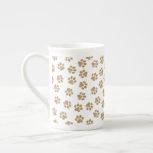 Doodle Paws, Hondenpoten, Sinaasappel Gold Paws Porselein Kop