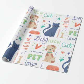 Doodle Pet Lovers Cadeaupapier