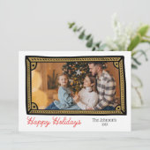 Doodle Photo Lijst Photo Holiday Kaart (Staand voorkant)