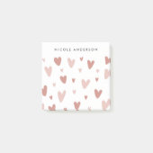 Doodle Pink en Red Hearts Post-it® Notes (Voorkant)