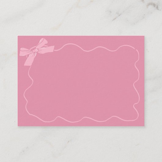 Doodle Pink Gir Baby is het brouwen van Luier Raff Informatiekaartje (Achterkant)