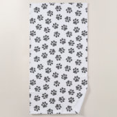 Doodle Poot, Hond Poot, Zwarte Poot Strandlaken (Voorkant)