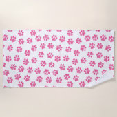 Doodle Pootjes, Hondenpoten, Roze Pootjes Strandlaken (Voorkant)