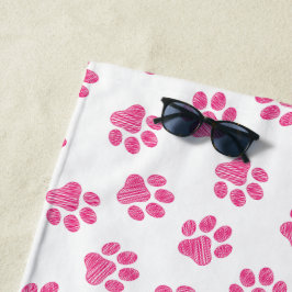 Doodle Pootjes, Hondenpoten, Roze Pootjes Strandlaken