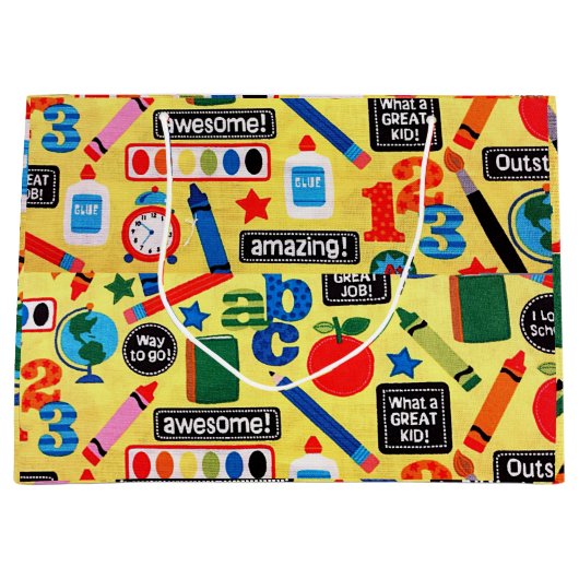 Doodle Preschool Art Teacher Good End of Year Teac Groot Cadeauzakje (Voorkant)