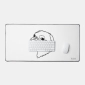 Doodle Pug Joy: personaliseer met je woorden Bureaumat (Keyboard & Muis)