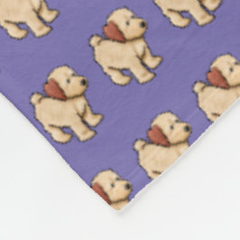 Doodle Puppy Fleece Deken