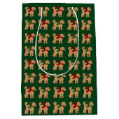 Doodle Puppy Hond Kerstvakantie Medium Cadeauzakje (Voorkant)