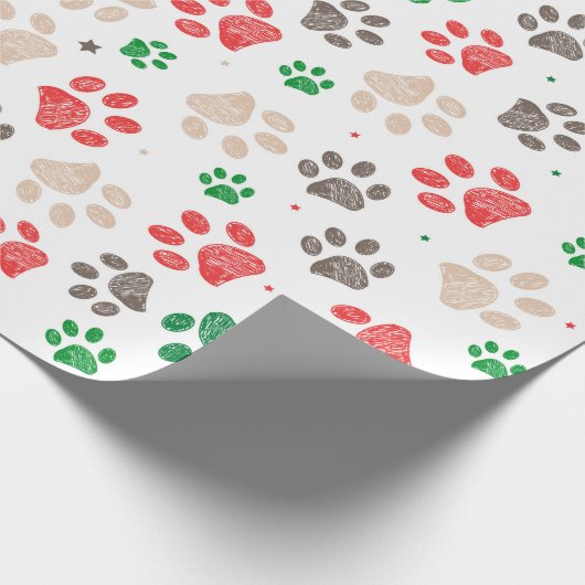 Doodle Pw drukt kerstmis af Cadeaupapier (Hoek)