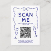 Doodle QR-code trouwen Informatiekaartje (Voorkant)