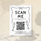 Doodle QR Code Wedding Informatiekaartje