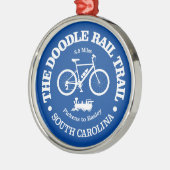 Doodle Rail Trail (fietsen) Metalen Ornament (Links)