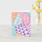 Doodle-Rama Kaart (Gele Bloem)