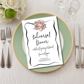 Doodle repetitie diner kaart