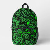 Doodle rommelige werveling abstracte kunst bedrukte rugzak (Voorkant)