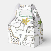 Doodle Safari Bedankdoosjes (Voorkant Zijde)