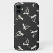 Doodle Sailboat Pattern Case-Mate iPhone Case (Achterkant)