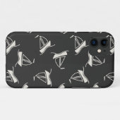 Doodle Sailboat Pattern Case-Mate iPhone Case (Achterkant (horizontaal))