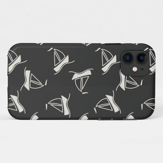 Doodle Sailboat Pattern Case-Mate iPhone Case (Achterkant (horizontaal))