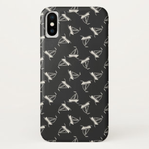 Doodle Sailboat Pattern iPhone X Hoesje