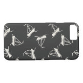 Doodle Sailboat Pattern Case-Mate iPhone Case (Achterkant (Horizontaal))
