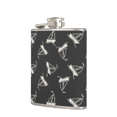 Doodle Sailboat Pattern Heupfles (Links)