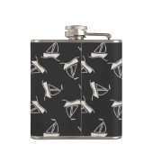 Doodle Sailboat Pattern Heupfles (Achterkant)