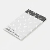 Doodle Sailboat Pattern | Jouw namen toevoegen Post-it® Notes (Schuin)