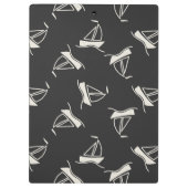 Doodle Sailboat Pattern Klembord (Achterkant)
