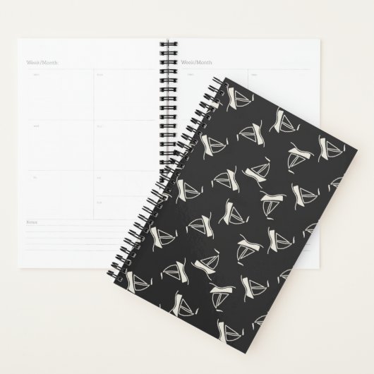 Doodle Sailboat Pattern Planner (Display)