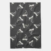 Doodle Sailboat Pattern Theedoek (Verticaal)