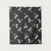 Doodle Sailboat Pattern Wandkleed (Voorkant)