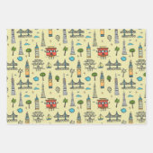 Doodle San Francisco Inpakpapier Set van 3 Vel (Voorkant 2)