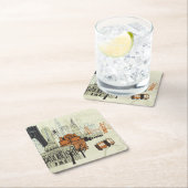 Doodle San Francisco Scene Kartonnen Onderzetters (Insitu)