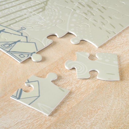 Doodle San Francisco Scene Legpuzzel (Zijkant)