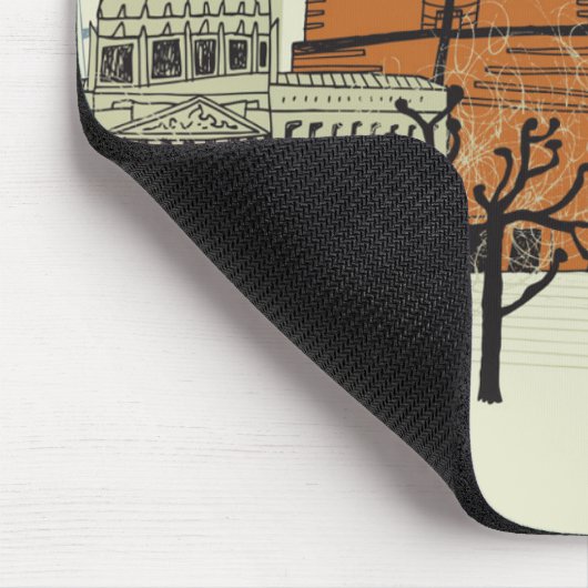 Doodle San Francisco Scene Muismat (Hoek)