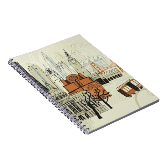 Doodle San Francisco Scene Notitieboek (Rechterzijde)